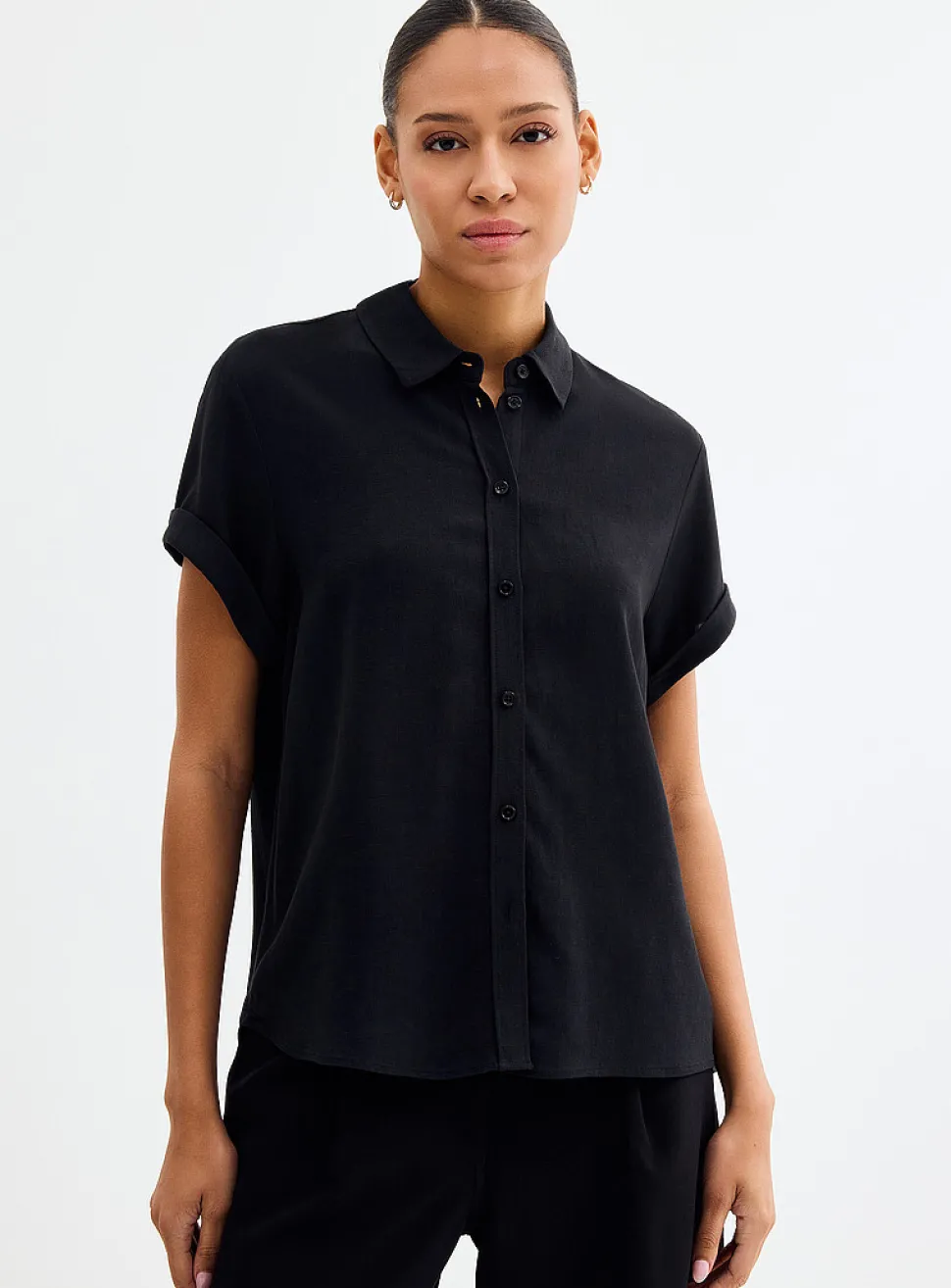 Samajana cuffed-sleeve shirt