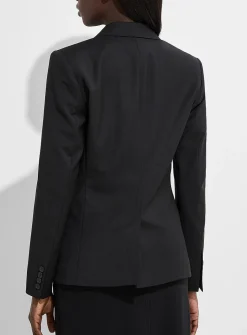 Sasha stretch cool wool fitted blazer