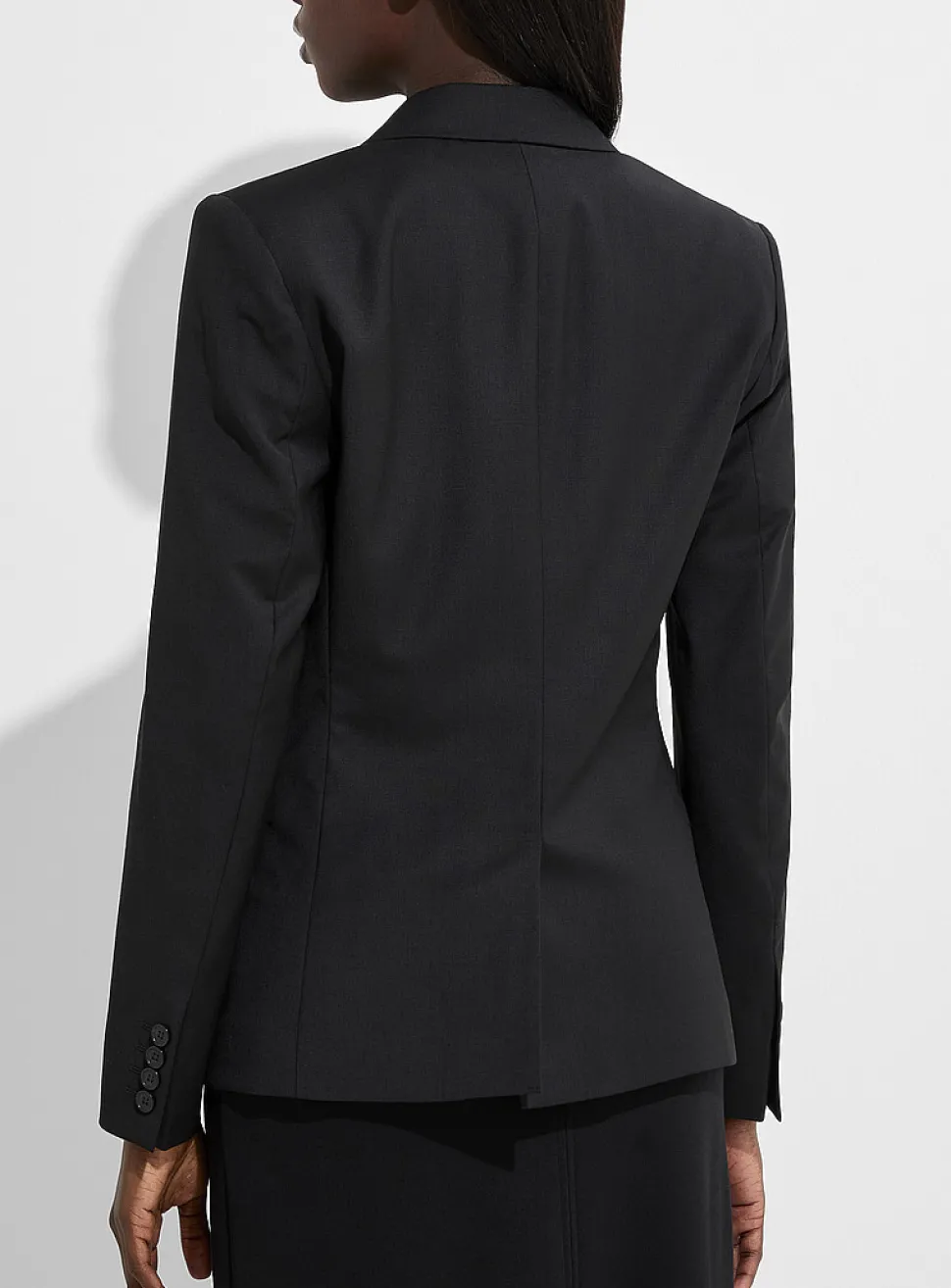 Sasha stretch cool wool fitted blazer