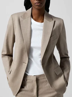 Sasha stretch cool wool fitted blazer