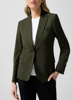 Sasha stretch cool wool fitted blazer