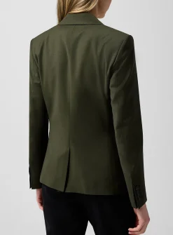 Sasha stretch cool wool fitted blazer