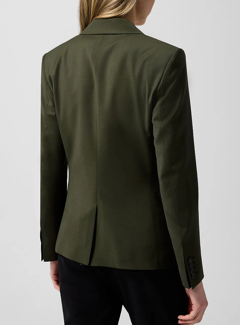 Sasha stretch cool wool fitted blazer