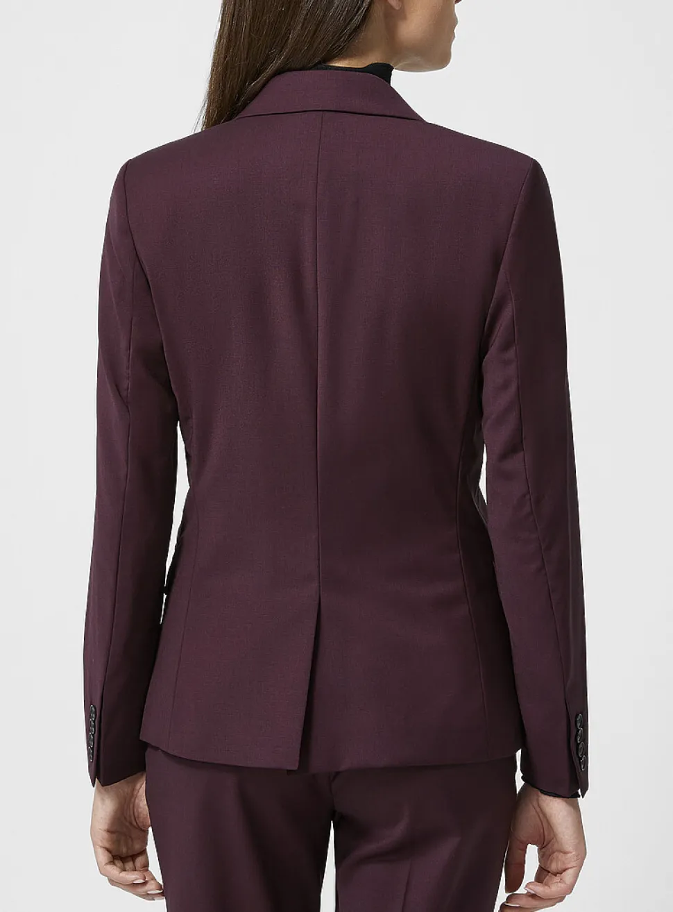 Sasha stretch cool wool fitted blazer