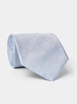 Satiny piqué tie