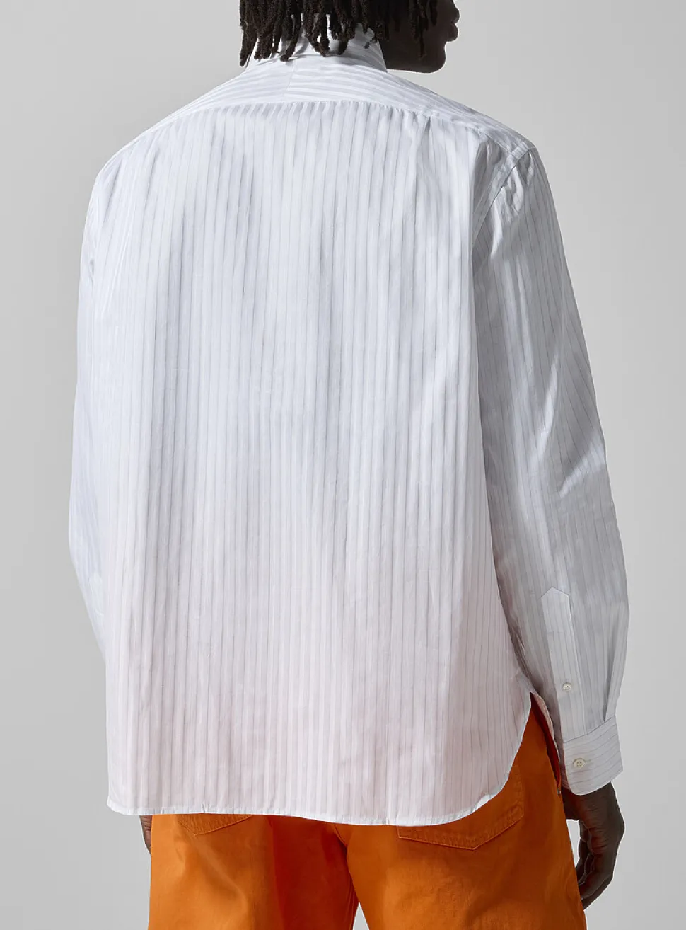 Satiny stripes shirt