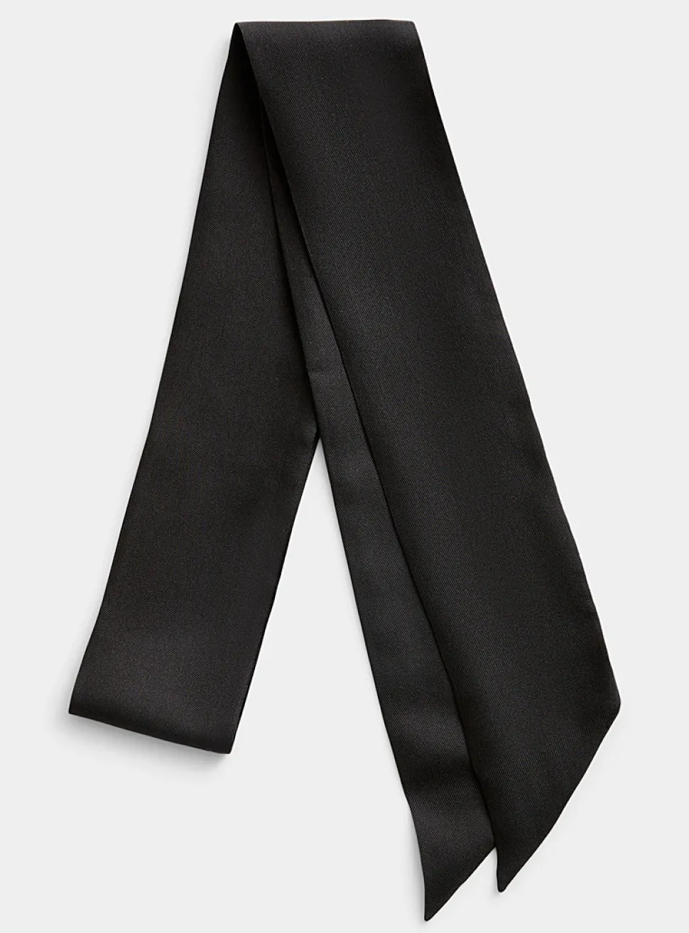 Satiny tie scarf