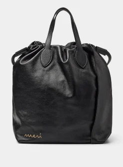 Scrunchie leather boho bag