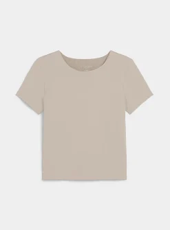 Second-skin short-sleeve crew-neck T-shirt