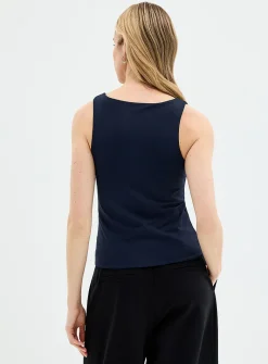 Second-skin wide straps cami