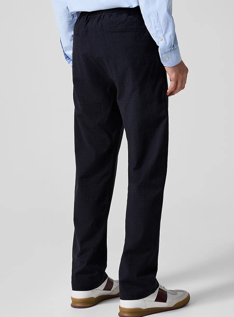 Seersucker check pant