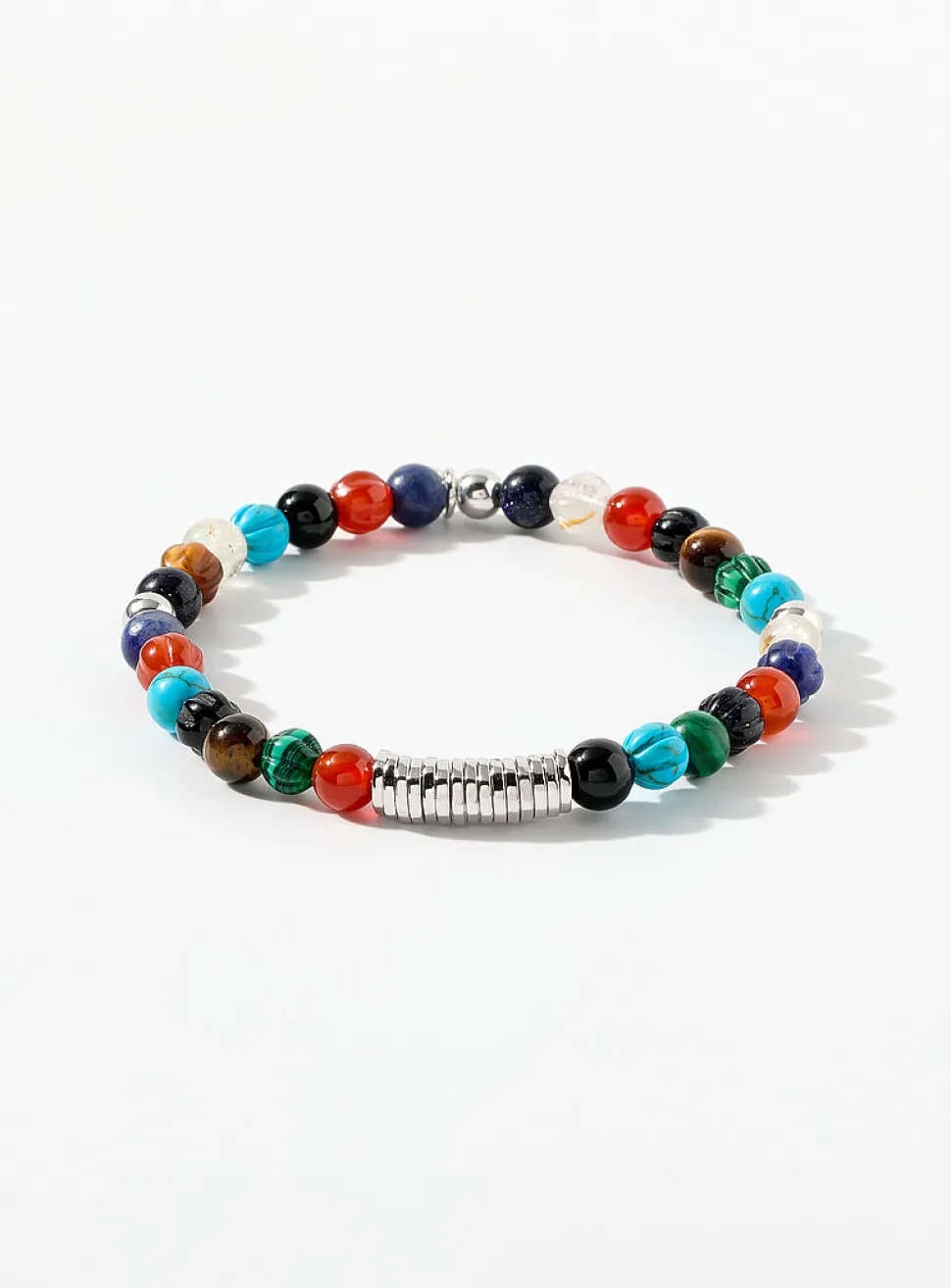 Semi-precious stone beads bracelet
