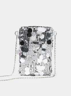 Sequined phone clutch