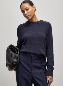 Shaker-rib boxy-fit sweater