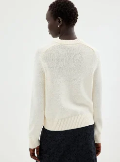 Shaker-rib boxy-fit sweater