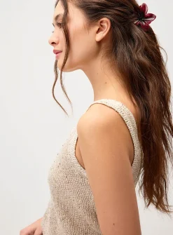 Shimmering knit cami