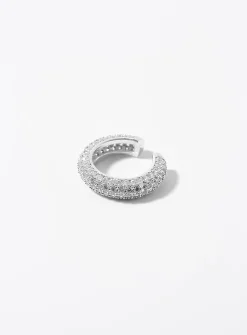 Shimmery zircon ear cuff