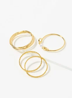 Shiny minimalist rings