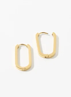 Shiny oval hoops