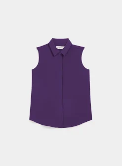 Shirt collar silky cami