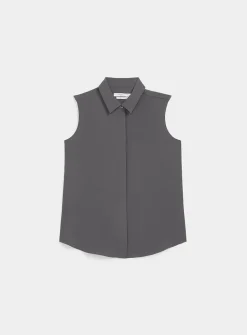 Shirt collar silky cami