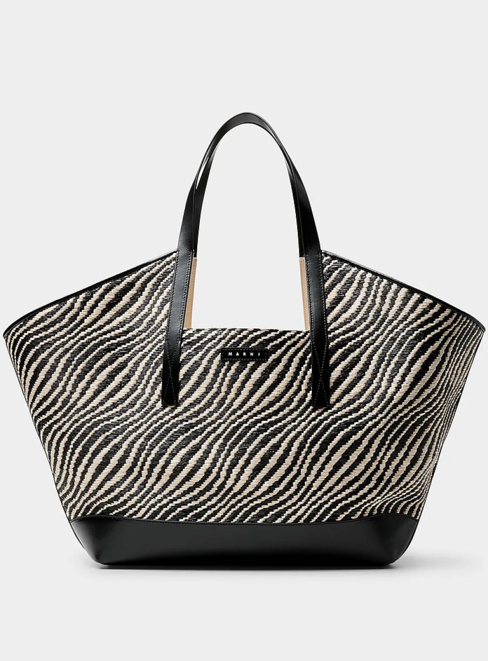 Shopper zebra print tote bag