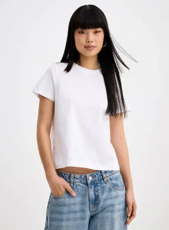 Short-sleeve crew-neck tee