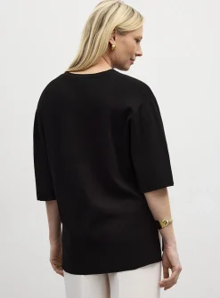 Side slits loose ultra-soft sweater