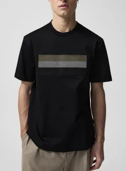 Signature stripe mercerized cotton T-shirt