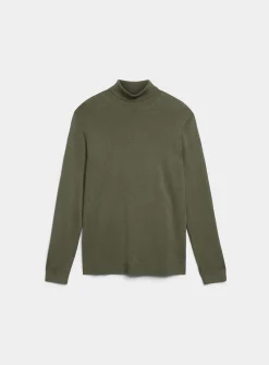 Silky knit turtleneck