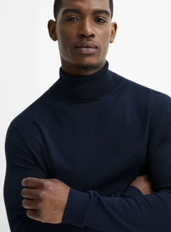 Silky knit turtleneck