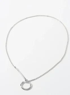 Silver gusset chain