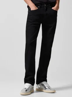 Silver hardware slim-fit jean
