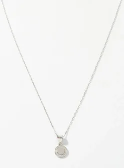Silver medallion chain