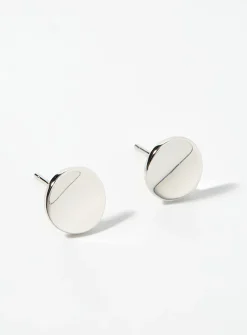 Silver minimalist earrings