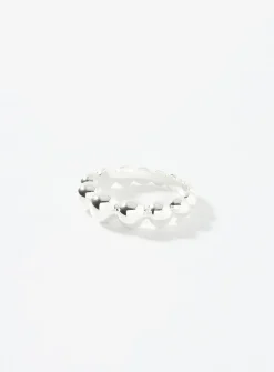 Silver-bead ring