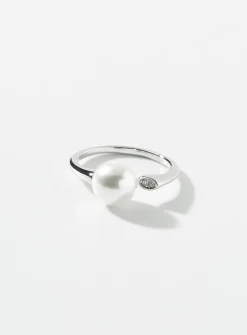 Single-pearl open ring