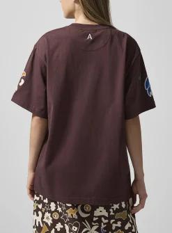 Sirocco embroidered shapes loose T-shirt