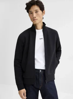 Skaz monochrome thick jersey cardigan