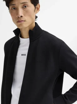Skaz monochrome thick jersey cardigan