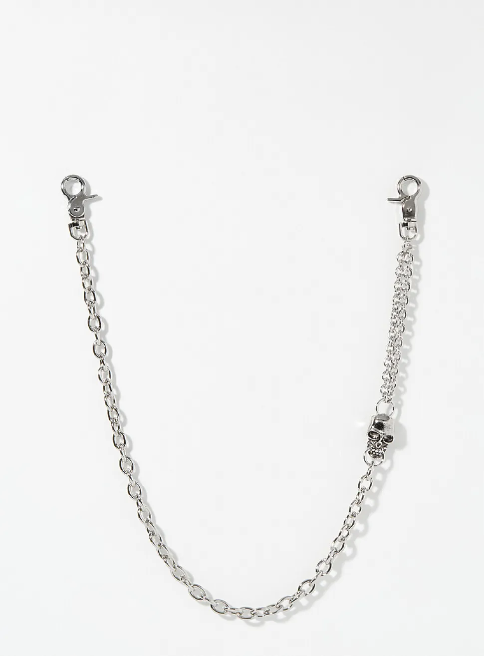 Skull detail wallet chain