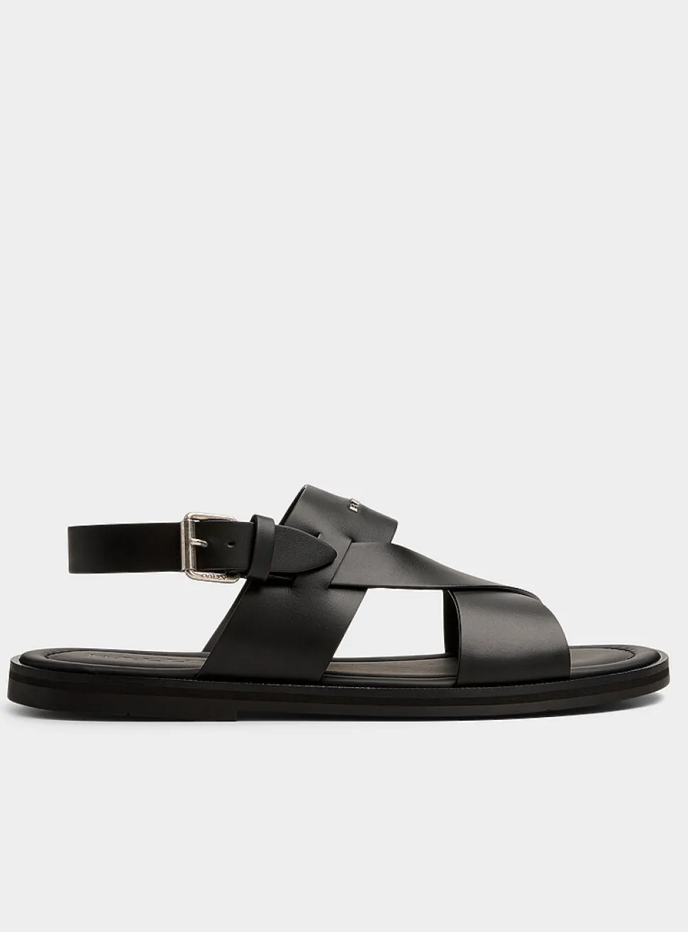 Sleek crossed-strap sandals