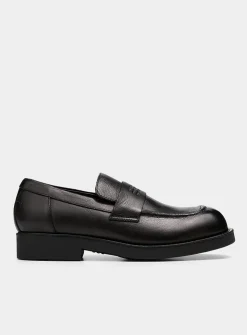 Sleek square-toe loafers