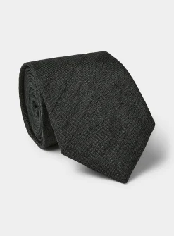 Slub solid tie