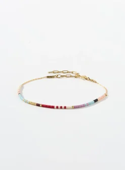 Small colourful bead bracelet