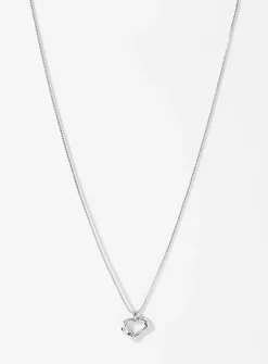 Small hammered heart chain