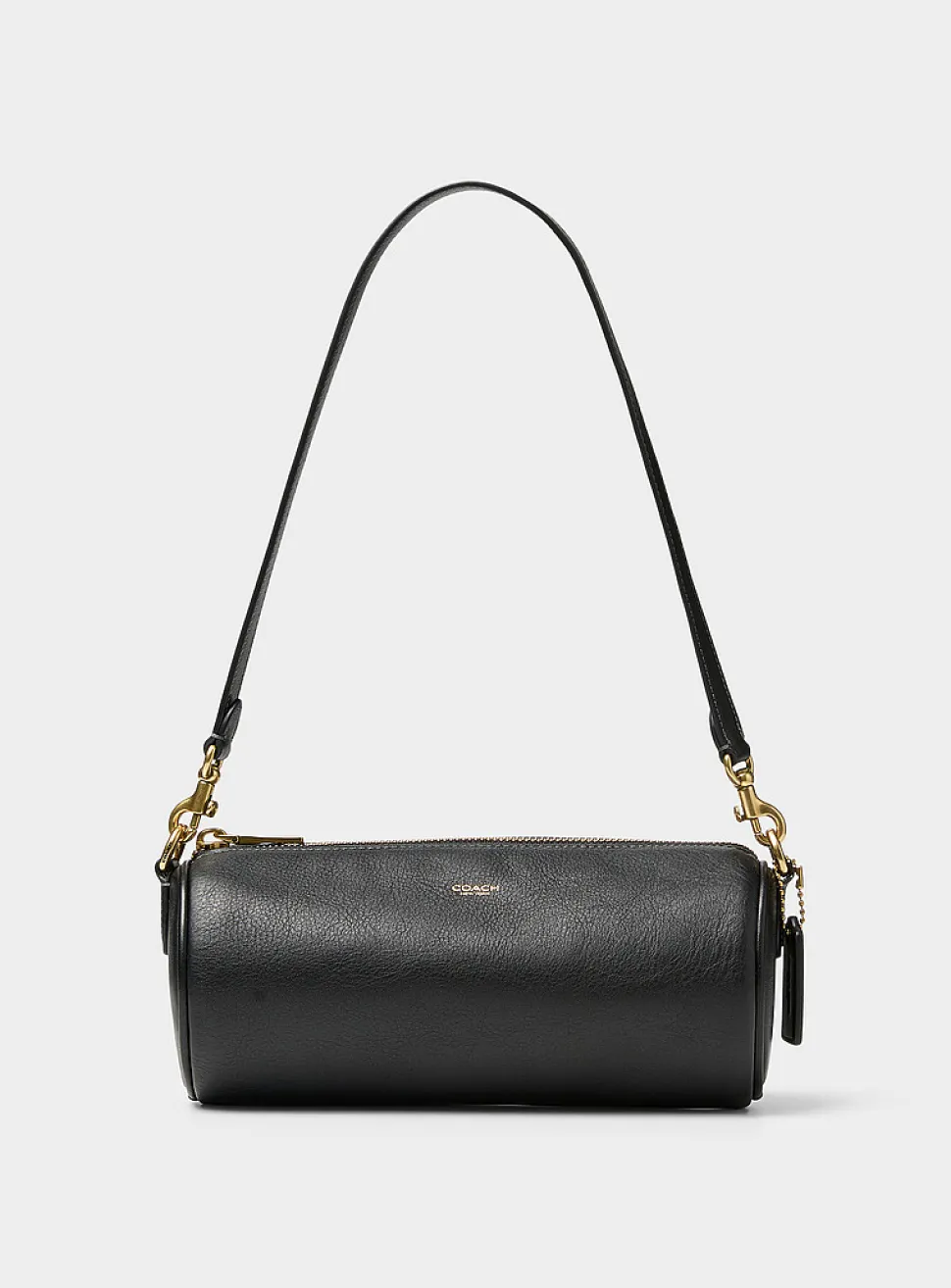 Small smooth leather cylinder bag