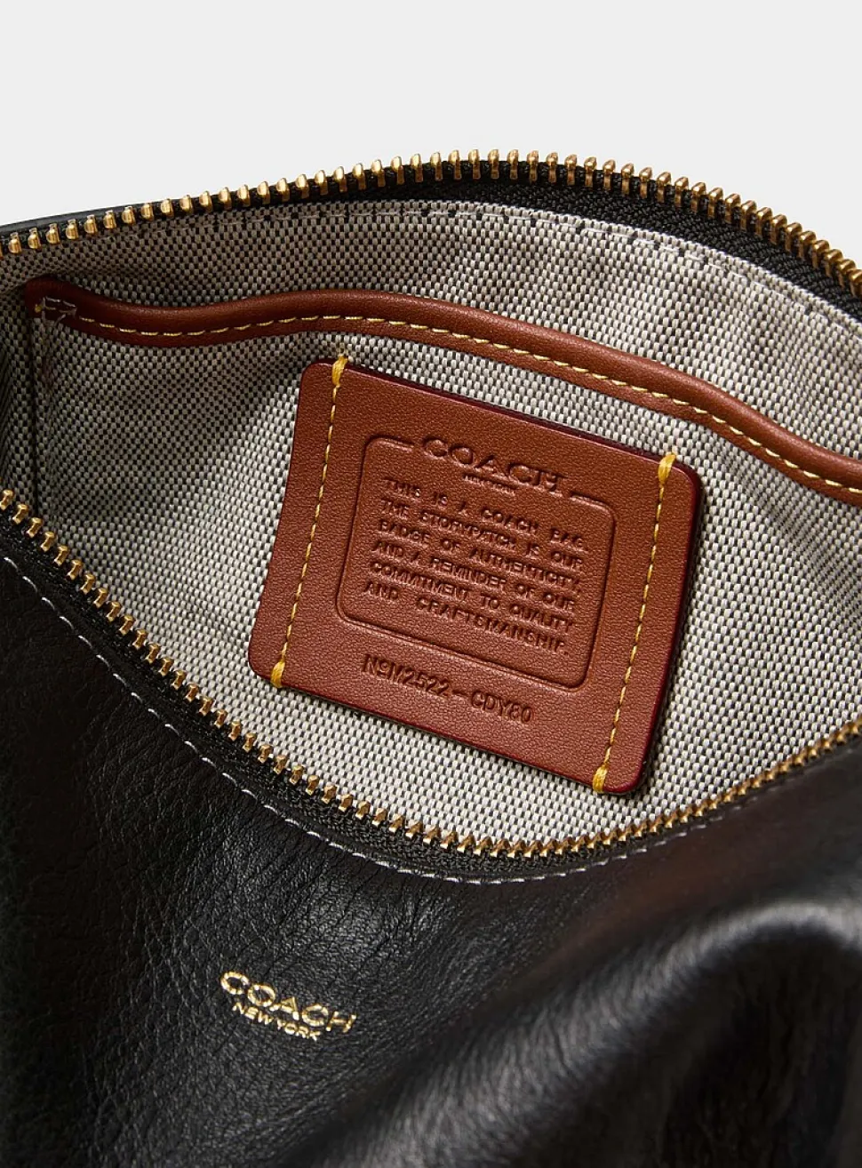 Small smooth leather cylinder bag