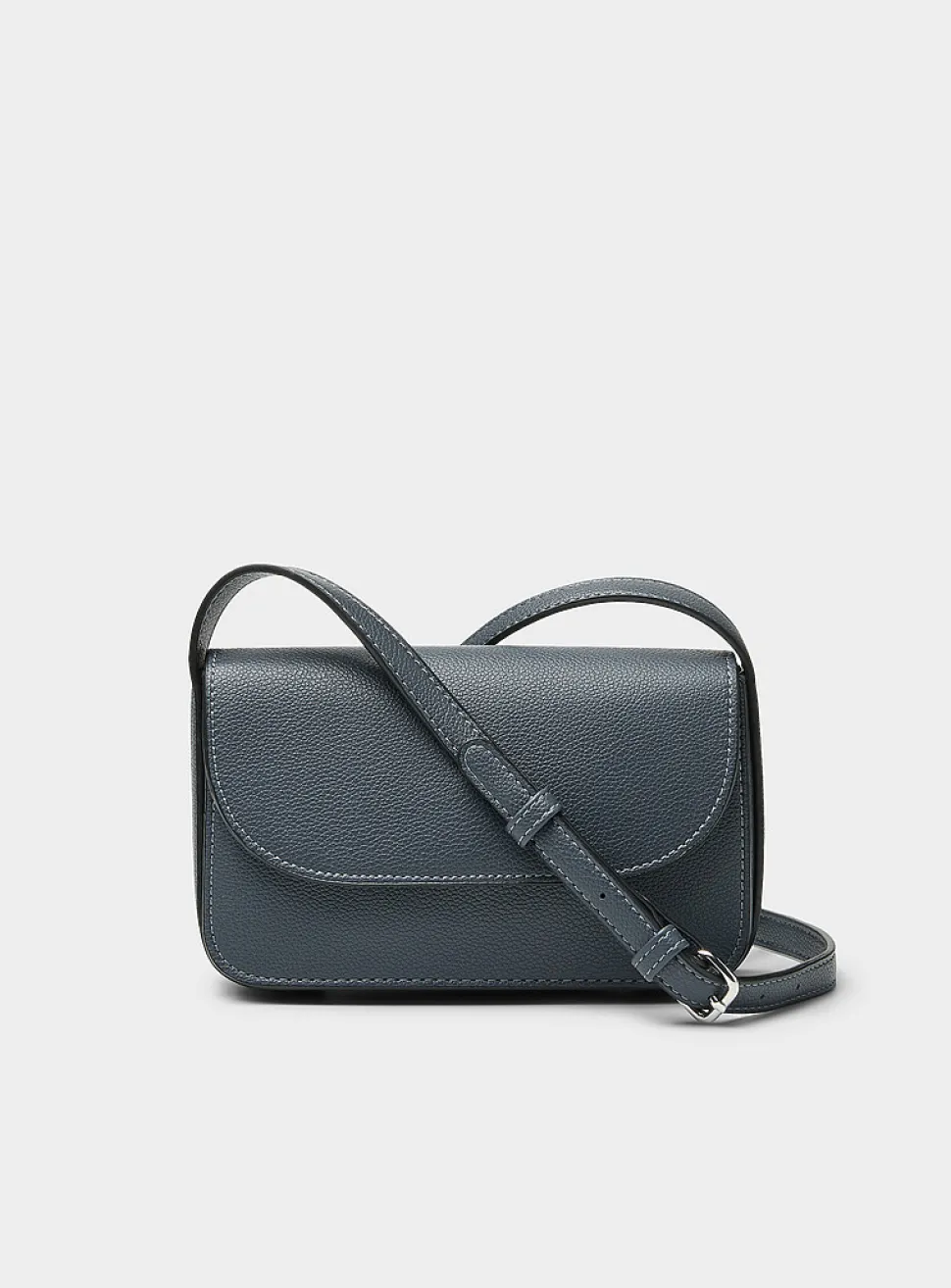Small textured minimalist crossbody bag