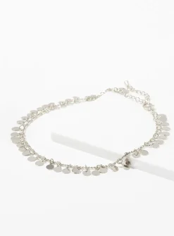 Small-medallion ankle chain